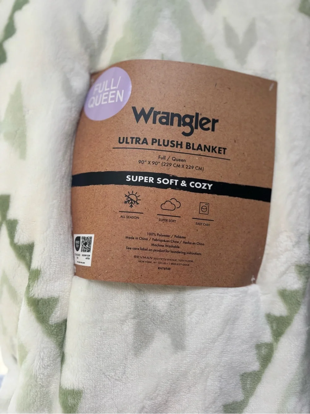 Nwt Wrangler Aztec Full/ Queen Blanket